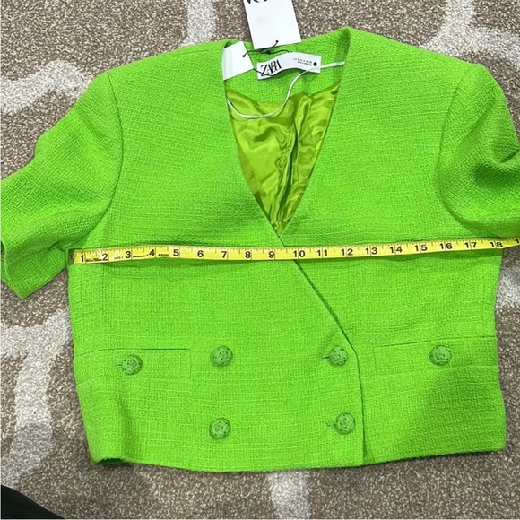 BLOGGERS FAVORITE CROPPED TEXTURED BLAZER & MINI SKIRT SET - Picture 9 of 11